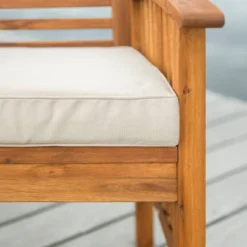 2pk Acacia Wood Patio Chairs With Cushions - Saracina Home 13 2pk Acacia Wood Patio Chairs With Cushions - Saracina Home -Saracina Home Deals Store GUEST 01d09d14 4d7c 4a57 92e3 b825012afc48