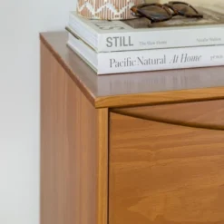 Mid-Century Modern Contoured 5 Drawer Chest Of Drawers - Saracina Home -Saracina Home Deals Store GUEST 044b0b81 ee01 4339 bfb9 92eaa6c20deb