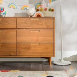 Mid-Century Modern Groove Wood 6 Drawer Dresser - Saracina Home 34 Mid-Century Modern Groove Wood 6 Drawer Dresser - Saracina Home -Saracina Home Deals Store GUEST 04d23956 eefc 461e adbc 47cd243dd32b