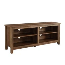 Transitional 4 Cubby Wood Open Storage TV Stand For TVs Up To 65"- Saracina Home -Saracina Home Deals Store GUEST 055e3d67 b0c0 466b 95ea 08ad7d4ecdfb