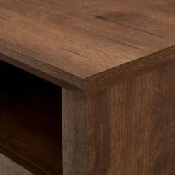 Avalene Rustic Farmhouse Corner TV Stand For TVs Up To 50" Natural Walnut - Saracina Home -Saracina Home Deals Store GUEST 05c663c5 54f4 4551 90d0 0a88cef3d033