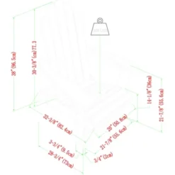 Genovia Transitional Acacia Wood Outdoor Adirondack Chair With Wine Holder - Saracina Home -Saracina Home Deals Store GUEST 0aef4d95 bfe2 4097 8093 beae1f8df5dc