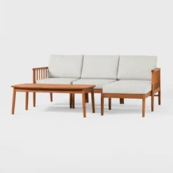 Saracina Home 4pc Modern Boho Eucalyptus Spindle Outdoor Sectional Set -Saracina Home Deals Store GUEST 0b45cdc7 be19 43fd b85b ba186703ca7c