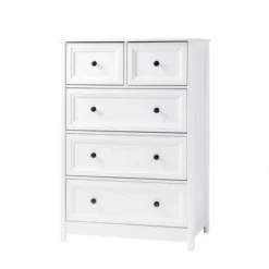 Farmhouse 5 Drawer Grooved Tall Storage Dresser White - Saracina Home 18 Farmhouse 5 Drawer Grooved Tall Storage Dresser White - Saracina Home -Saracina Home Deals Store GUEST 0b48f0f1 cf3b 47d7 a233 d6b779cc8029