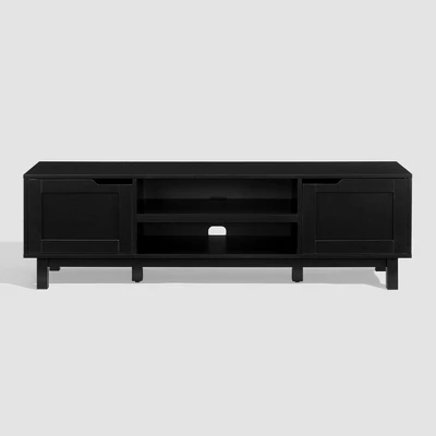 Modern Transitional 2 Door Storage TV Stand For TVs Up To 65" - Saracina Home 11 Modern Transitional 2 Door Storage TV Stand For TVs Up To 65" - Saracina Home - Image 11