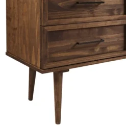 58" Modern Boho Solid Pine Wood Closed Storage Sideboard Brown - Saracina Home -Saracina Home Deals Store GUEST 10717fac 0b66 4d3f 82a1 db968d2804ac