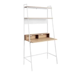 36" Writing Desk With Open Storage Ladder Bookshelf - Saracina Home -Saracina Home Deals Store GUEST 108fd04d 734b 4161 811d 43686b237442