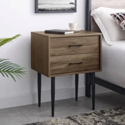 Ora Mid-Century Modern 2 Drawer Nightstand - Saracina Home 16 Ora Mid-Century Modern 2 Drawer Nightstand - Saracina Home -Saracina Home Deals Store GUEST 115b5d28 bff2 432a 873d c9ae704d93cf