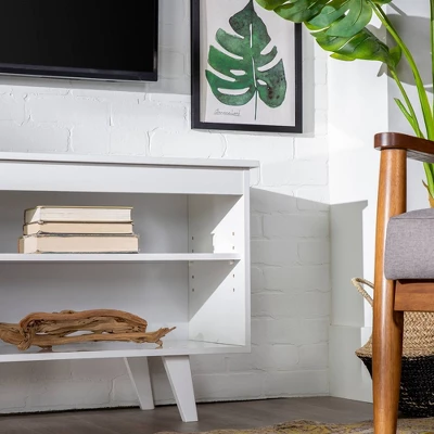 Modern Contemporary Simple Wood Storage Console TV Stand For TVs Up To 65" - Saracina Home 11 Modern Contemporary Simple Wood Storage Console TV Stand For TVs Up To 65" - Saracina Home - Image 11