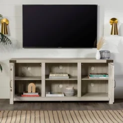 Clarabelle Farmhouse Barn Door TV Stand For TVs Up To 60" - Saracina Home 30 Clarabelle Farmhouse Barn Door TV Stand For TVs Up To 60" - Saracina Home -Saracina Home Deals Store GUEST 15385f6d b66a 44dd a193 de4711af9442