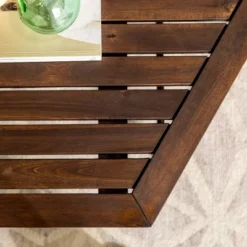 Saybrook Modern Metal And Wood Patio Hexagon Coffee Table - Dark Brown - Saracina Home -Saracina Home Deals Store GUEST 1575244a 2b24 47f2 aec6 97e7b0aa7cc9