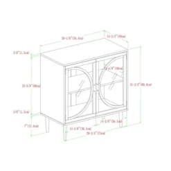 Metal Door Tempered Glass TV Stand For TVs Up To 32" Dark Walnut - Saracina Home 7 Metal Door Tempered Glass TV Stand For TVs Up To 32" Dark Walnut - Saracina Home -Saracina Home Deals Store GUEST 16fef13b 939c 4748 80ff 6c8fe3948086