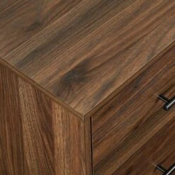 Sana Modern Triple Storage TV Stand For TVs Up To 80" Dark Walnut - Saracina Home -Saracina Home Deals Store GUEST 1aaee79e 19f9 4ed2 8ca6 aac7069e046b