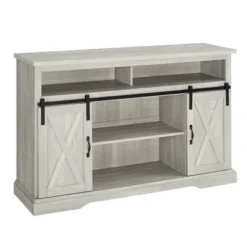 Transitional Sliding Barndoor Highboy TV Stand For TVs Up To 58" - Saracina Home -Saracina Home Deals Store GUEST 1e7753a0 161a 461f a869 c017e7263cc2