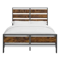 Queen Urban Chic Metal And Wood Plank Bed Brown - Saracina Home 12 Queen Urban Chic Metal And Wood Plank Bed Brown - Saracina Home -Saracina Home Deals Store GUEST 1edbf943 9085 4030 9489 6c7babf0e6c6