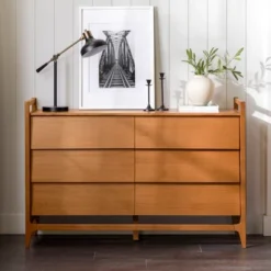 Mid-Century Modern Solid Wood Paneled 6 Drawer Dresser - Saracina Home 15 Mid-Century Modern Solid Wood Paneled 6 Drawer Dresser - Saracina Home -Saracina Home Deals Store GUEST 20c20e45 936f 4c17 b32f 7474d2ba7530