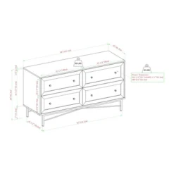 Jones Horizontal Modern 4 Drawer Dresser - Saracina Home -Saracina Home Deals Store GUEST 210e2230 adab 4062 b8e7 99b70cedff26
