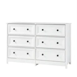 Classic 6 Drawer Groove Dresser White - Saracina Home -Saracina Home Deals Store GUEST 2436d3ff 3e1e 4375 9fe4 9504f56ce6f1