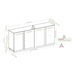 Contemporary Storage With 4 Doors Sideboard - Saracina Home -Saracina Home Deals Store GUEST 2474f5c0 1422 465b b5e7 c66bcbaff085