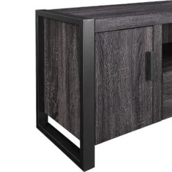 Modern Urban Industrial TV Stand For TVs Up To 65" Charcoal - Saracina Home -Saracina Home Deals Store GUEST 2646cb87 d729 4a26 83cd 8fa1fd7bee3d