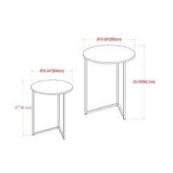 2pc Glam V Leg Nesting Side Tables - Saracina Home 13 2pc Glam V Leg Nesting Side Tables - Saracina Home -Saracina Home Deals Store GUEST 274a4737 37b8 4868 bad4 66fc1d2cb9ea