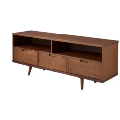Cara Mid-Century Modern 3 Drawer TV Stand For TVs Up To 65" - Saracina Home -Saracina Home Deals Store GUEST 27a24018 e7a9 4d99 88df 5f5a13923937