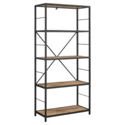 63" 4 Shelf Industrial Transitional Tall Bookshelf - Saracina Home 9 63" 4 Shelf Industrial Transitional Tall Bookshelf - Saracina Home -Saracina Home Deals Store GUEST 293bbdd1 bd66 4bc9 a60a cd7d2ad5ce55