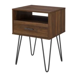 Amal Modern Single Drawer Hairpin Leg Nightstand - Saracina Home 15 Amal Modern Single Drawer Hairpin Leg Nightstand - Saracina Home -Saracina Home Deals Store GUEST 29a09a09 5302 4c18 9d20 3110a1c0cd5d