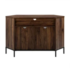 Corner TV Stand For TVs Up To 55" With Metal Mesh Doors - Saracina Home -Saracina Home Deals Store GUEST 2a961035 d5a3 4d34 ab66 e128b780b33e