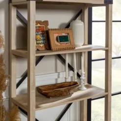 64" Sophie Industrial X Frame Bookshelf - Saracina Home -Saracina Home Deals Store GUEST 2aa322e9 c616 44ea a3f6 c32dbb536f98