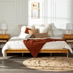 Boho Solid Wood King Platform Bed - Saracina Home -Saracina Home Deals Store GUEST 2b484637 caef 4c2f a8ec f88e052c940c