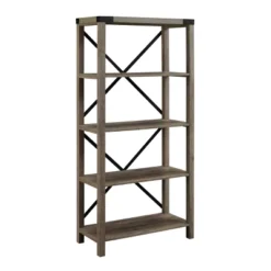 64" Sophie Industrial X Frame Bookshelf - Saracina Home -Saracina Home Deals Store GUEST 2b769cf2 06ff 422e acc7 6e544783d769