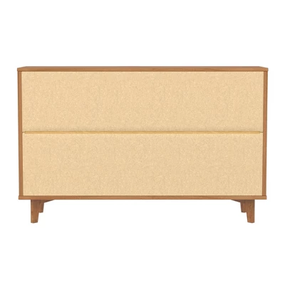 Mid-Century Modern Groove Wood 6 Drawer Dresser - Saracina Home 19 Mid-Century Modern Groove Wood 6 Drawer Dresser - Saracina Home - Image 19