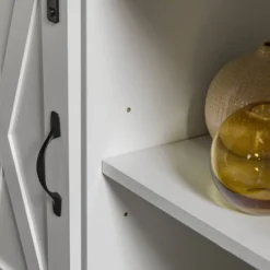 Transitional Sliding Barndoor Highboy TV Stand For TVs Up To 58" - Saracina Home -Saracina Home Deals Store GUEST 2ec80a84 9305 4427 a645 b2081089efba