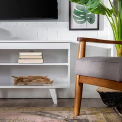 Modern Contemporary Simple Wood Storage Console TV Stand For TVs Up To 65" - Saracina Home 22 Modern Contemporary Simple Wood Storage Console TV Stand For TVs Up To 65" - Saracina Home -Saracina Home Deals Store GUEST 2f31b8b6 5e59 4770 81f9 1f398fb0b1b3