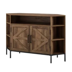 Atticus Modern Farmhouse 2 Door Corner TV Stand For TVs Up To 55" Rustic Oak - Saracina Home 13 Atticus Modern Farmhouse 2 Door Corner TV Stand For TVs Up To 55" Rustic Oak - Saracina Home -Saracina Home Deals Store GUEST 300a699d 8a74 4a70 bb6f e5e5e7c1c7a7