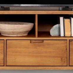 Cara Mid-Century Modern 3 Drawer TV Stand For TVs Up To 65" - Saracina Home -Saracina Home Deals Store GUEST 30f7263f 97ce 4f00 8ef8 2c956afbc0e9