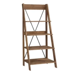 68.25" Boho 4 Tier Solid Wood Ladder Bookshelf Plant Stand - Saracina Home -Saracina Home Deals Store GUEST 3285c2ba 734f 4328 bac7 0ca33e71dd0d