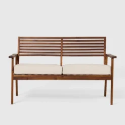 Saracina Home Mid-Century Modern Slatted Acacia Outdoor Bench 11 Saracina Home Mid-Century Modern Slatted Acacia Outdoor Bench -Saracina Home Deals Store GUEST 357cd598 0985 4ecf 9acd e431a2949b76