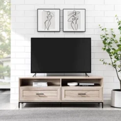 Orin Modern 2 Drawer TV Stand For TVs Up To 60" - Saracina Home -Saracina Home Deals Store GUEST 35901660 9e77 4be9 a81b 8639e435dfea