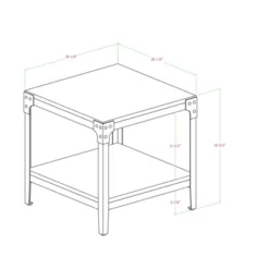 Set Of 2 Benny Urban Industrial Angle Iron Side Tables - Saracina Home -Saracina Home Deals Store GUEST 36f541d7 e3c1 4bfe a7c1 00065ab8ba6c