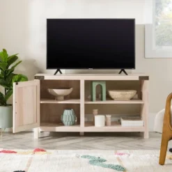 Clarabelle Rustic Industrial Barn Door TV Stand For TVs Up To 50" - Saracina Home -Saracina Home Deals Store GUEST 3ace1b14 42da 409f ac4c 29eb014a2d66