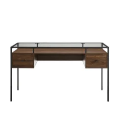 Lamvia Contemporary 2 Tier Glass Top Desk - Saracina Home -Saracina Home Deals Store GUEST 3b3bf1ec 533f 40ff b8e9 31a732728310