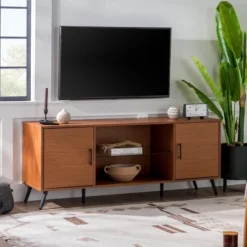 2 Door Mid-Century Modern Wood Storage TV Stand For TVs Up To 65" - Saracina Home 22 2 Door Mid-Century Modern Wood Storage TV Stand For TVs Up To 65" - Saracina Home -Saracina Home Deals Store GUEST 3bbb6a39 9749 4089 be2e f454c4ed782a