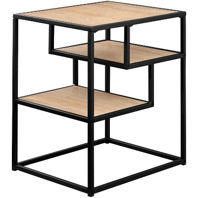 Modern 3 Tier Side Table - Saracina Home 6 Modern 3 Tier Side Table - Saracina Home - Image 6