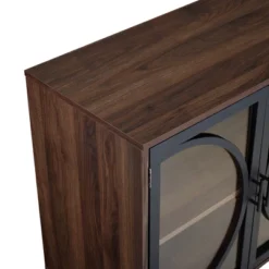 Metal Door Tempered Glass TV Stand For TVs Up To 32" Dark Walnut - Saracina Home 6 Metal Door Tempered Glass TV Stand For TVs Up To 32" Dark Walnut - Saracina Home -Saracina Home Deals Store GUEST 3fd7c4f1 5a54 4915 bba4 b5b97045a39c