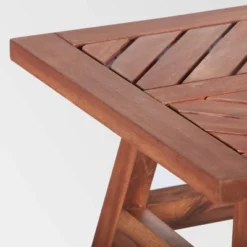 Slatted Chevron Acacia Wood Patio Side Table - Saracina Home -Saracina Home Deals Store GUEST 405dd1a7 7fc5 41a0 9c36 7e6de1a864e0