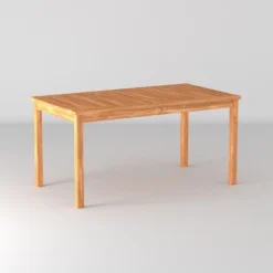 Acacia Wood Patio Simple Rectangle Dining Table - Saracina Home -Saracina Home Deals Store GUEST 41cb3b6b f156 4573 ae51 8279af59f2cc