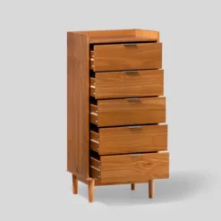 Mid-Century Modern Solid Wood 5 Drawer Chest Of Drawers - Saracina Home 29 Mid-Century Modern Solid Wood 5 Drawer Chest Of Drawers - Saracina Home -Saracina Home Deals Store GUEST 427acd70 6e5d 4cb0 b9c6 d4aae4bc5597