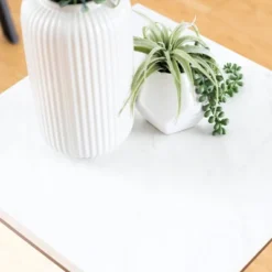 Owen Urban Open Box Frame Side Table Faux White Marble - Saracina Home -Saracina Home Deals Store GUEST 4342e184 f42c 4847 a43b 7efb143bd892